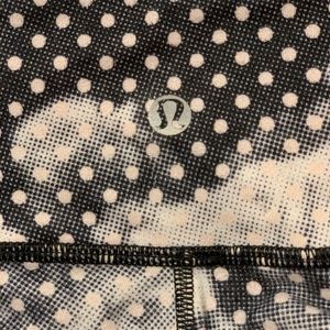 Lululemon Black and White Spotted Workout Pants